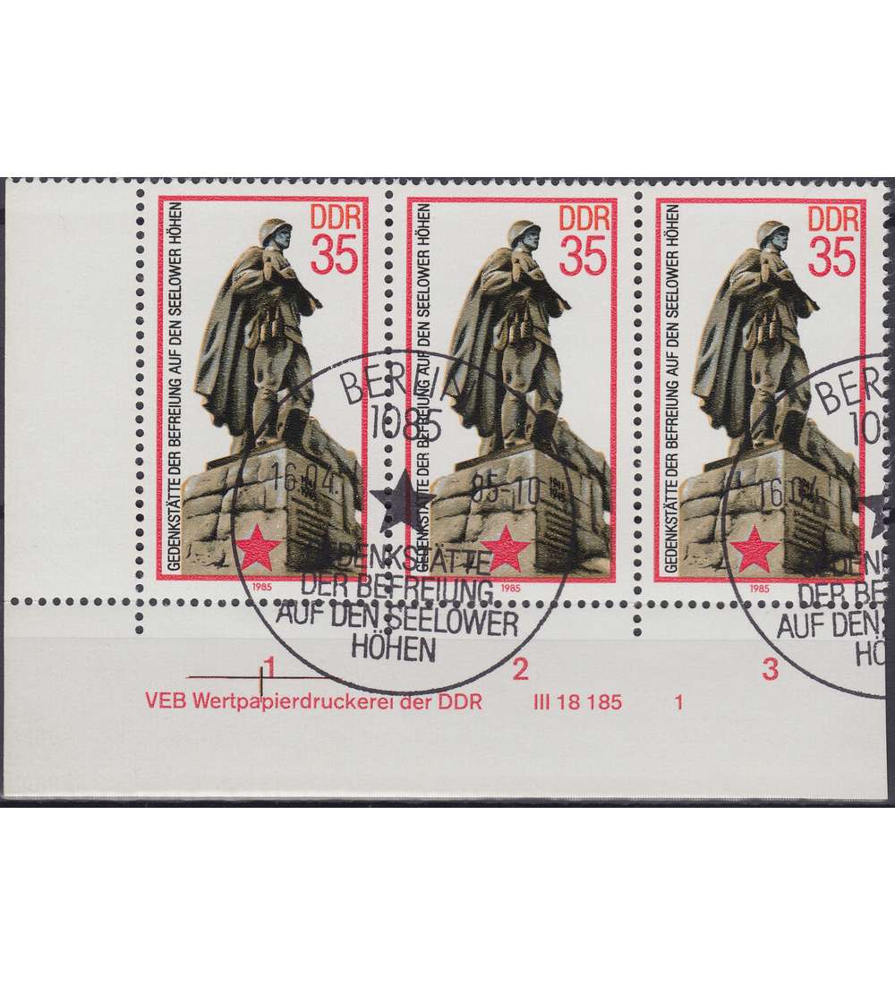 DDR Nr. 2939 DV gestempelt Druckvermerk