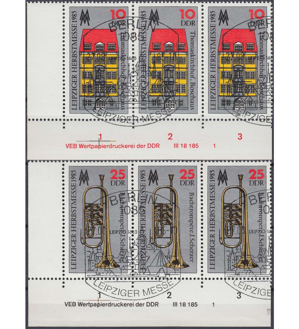 DDR Nr. 2963-2964 DV gestempelt Druckvermerk
