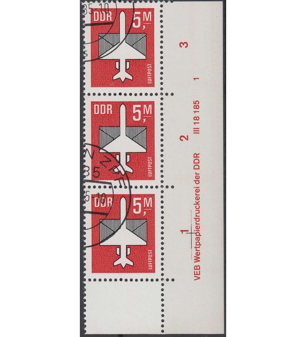 DDR Nr. 2967 DV gestempelt Druckvermerk