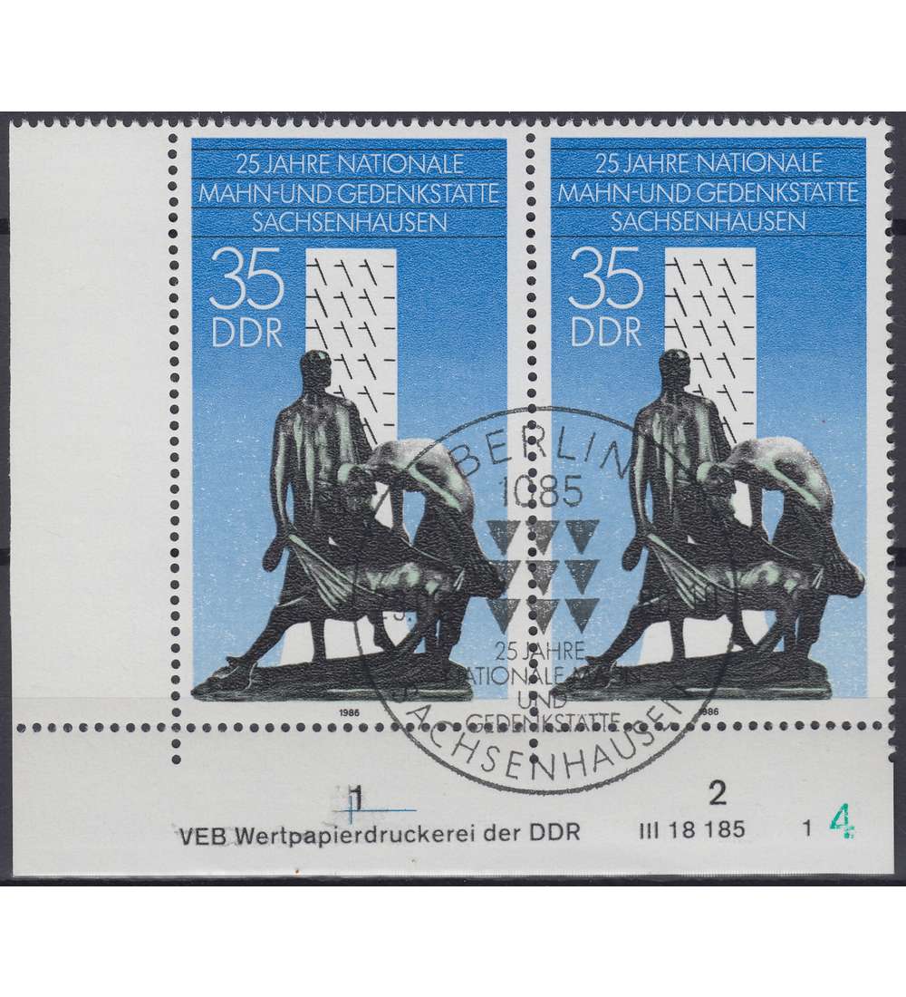 DDR Nr. 3051 DV gestempelt Druckvermerk