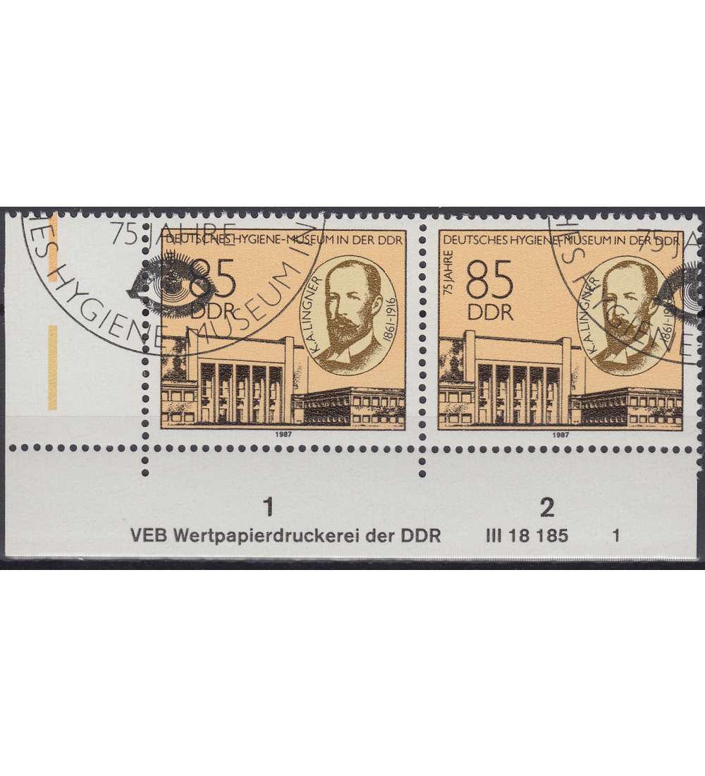 DDR Nr. 3089 DV gestempelt Druckvermerk