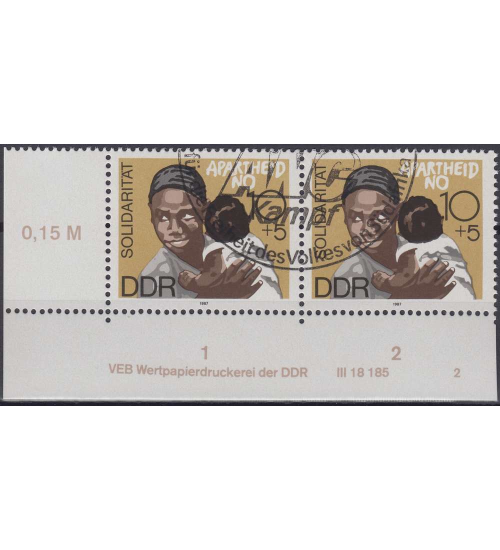 DDR Nr. 3105 DV gestempelt Druckvermerk