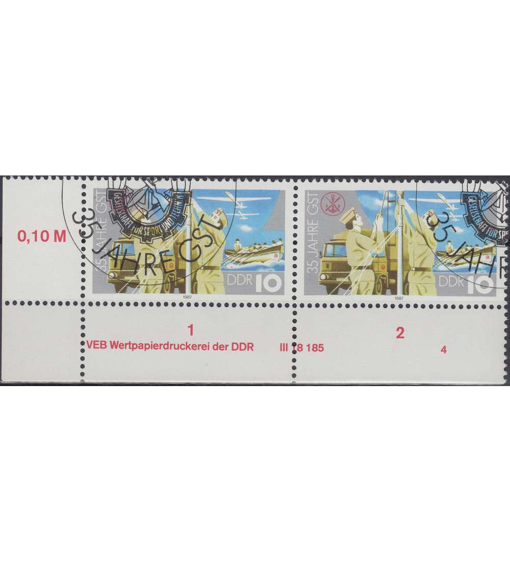 DDR Nr. 3117 DV gestempelt Druckvermerk