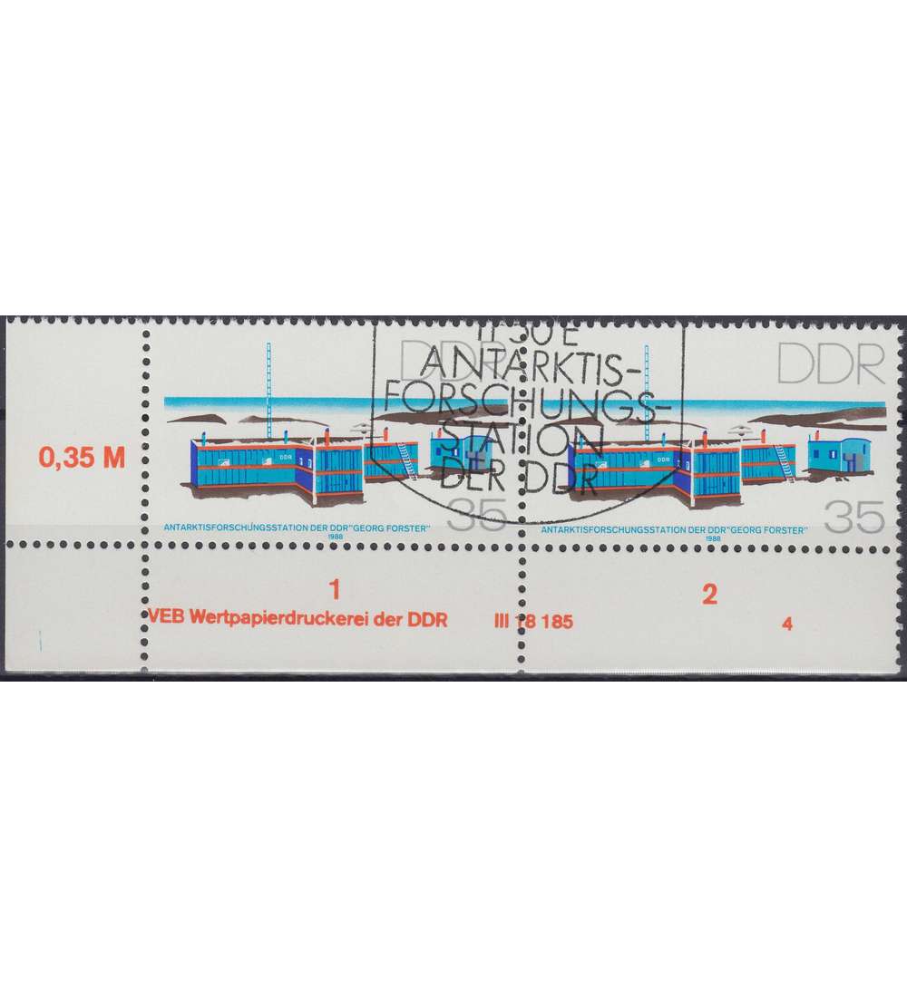 DDR Nr. 3160 DV gestempelt Druckvermerk