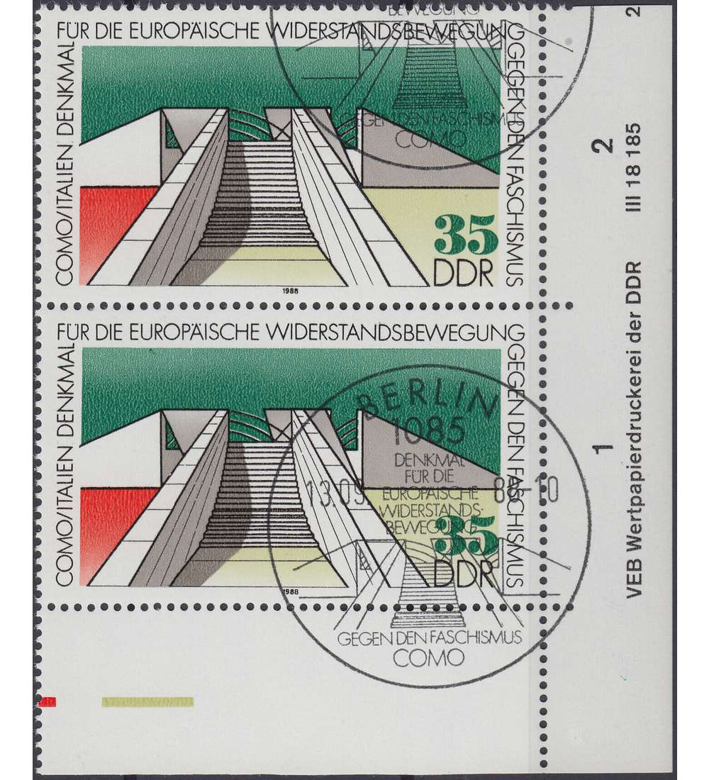 DDR Nr. 3196 DV gestempelt Druckvermerk