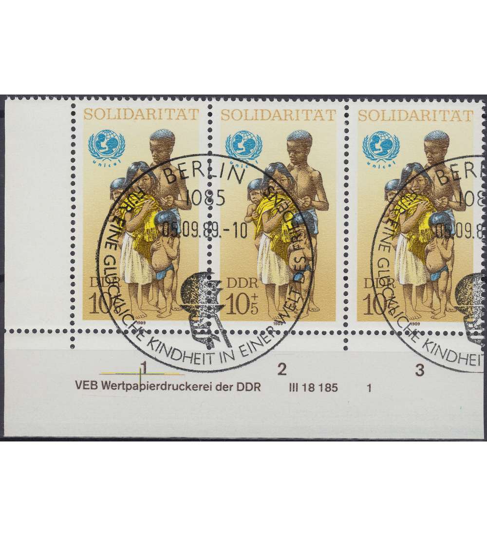 DDR Nr. 3275 DV gestempelt Druckvermerk