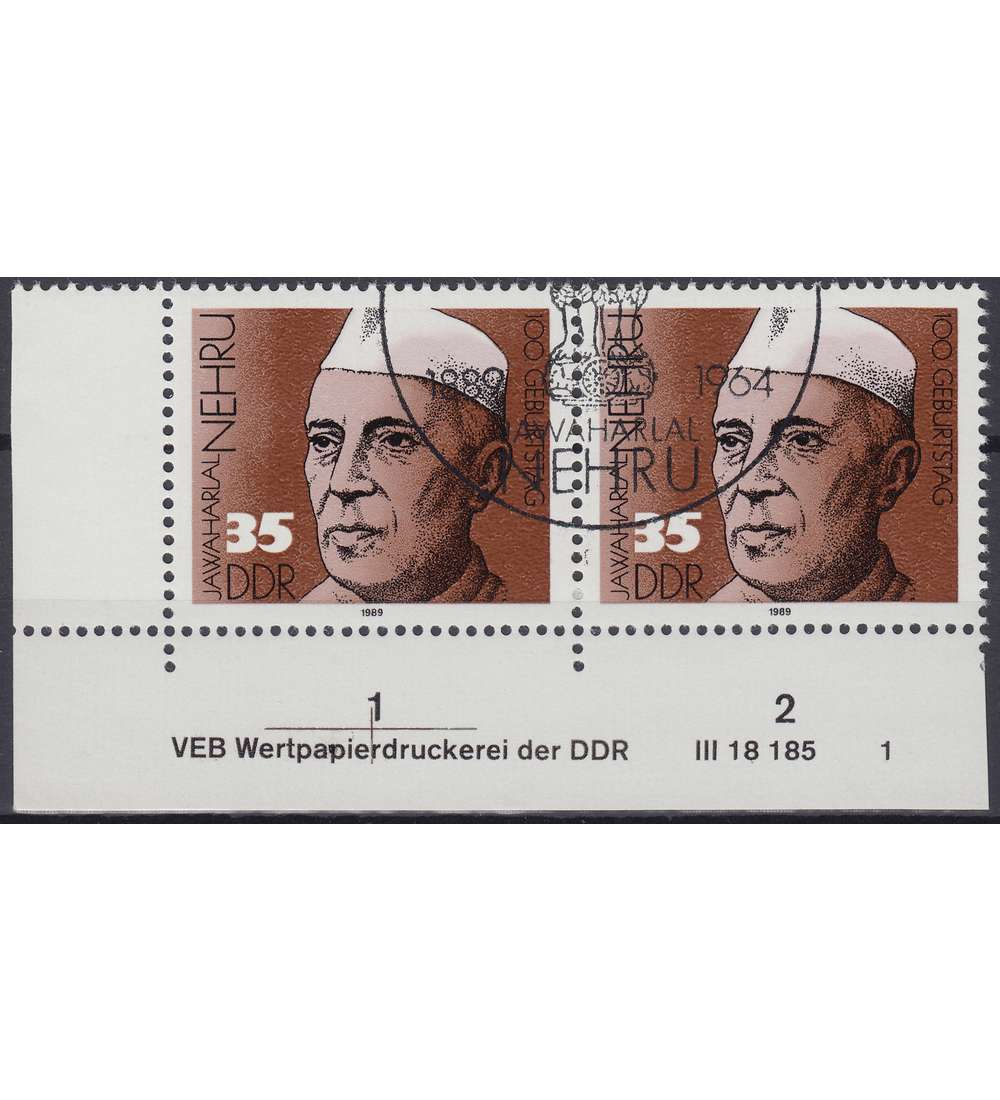 DDR Nr. 3284 DV gestempelt Druckvermerk