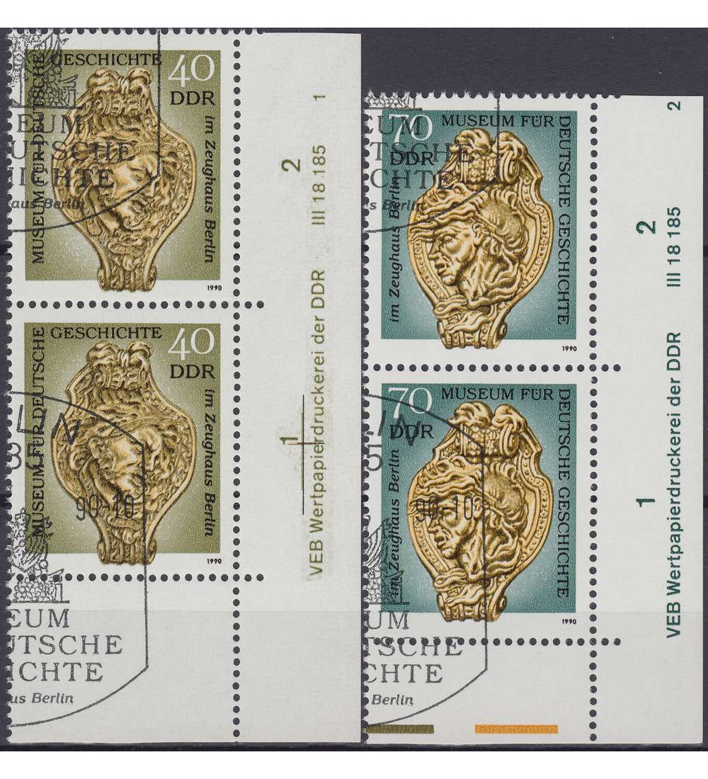DDR Nr. 3318-3319 DV gestempelt Druckvermerk
