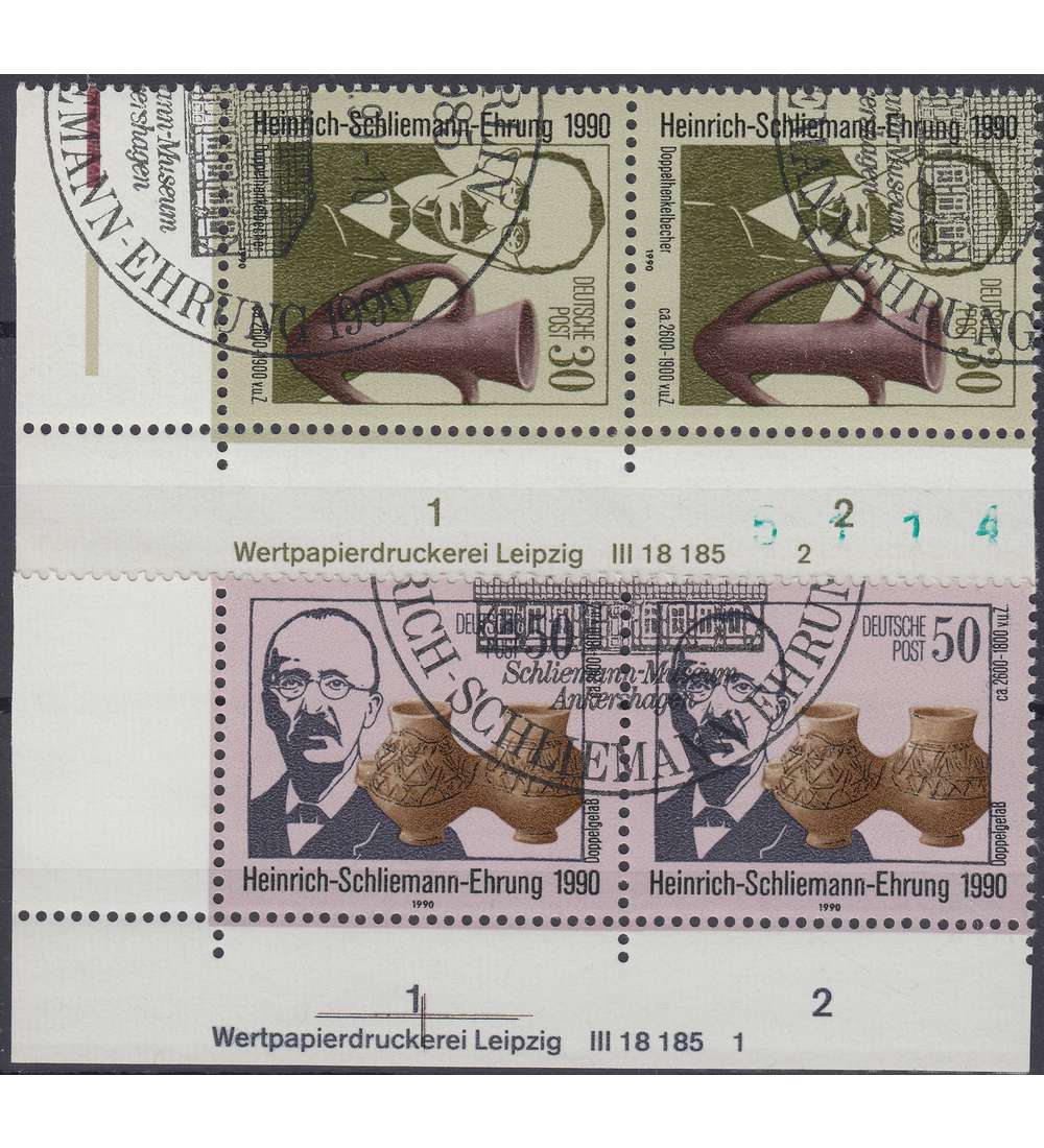 DDR Nr. 3364-3365 DV gestempelt Druckvermerk