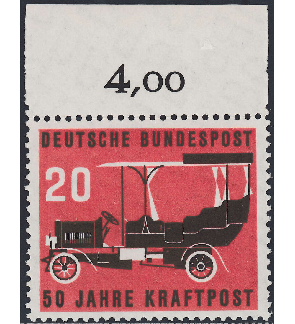 BRD Nr. 211 postfrisch  50 Jahre Kraftpost  Oberrandmarke