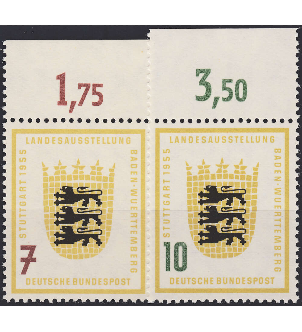 BRD Nr. 212-213 postfrisch Ausstelung Baden-Wrttemberg Oberrandsatz