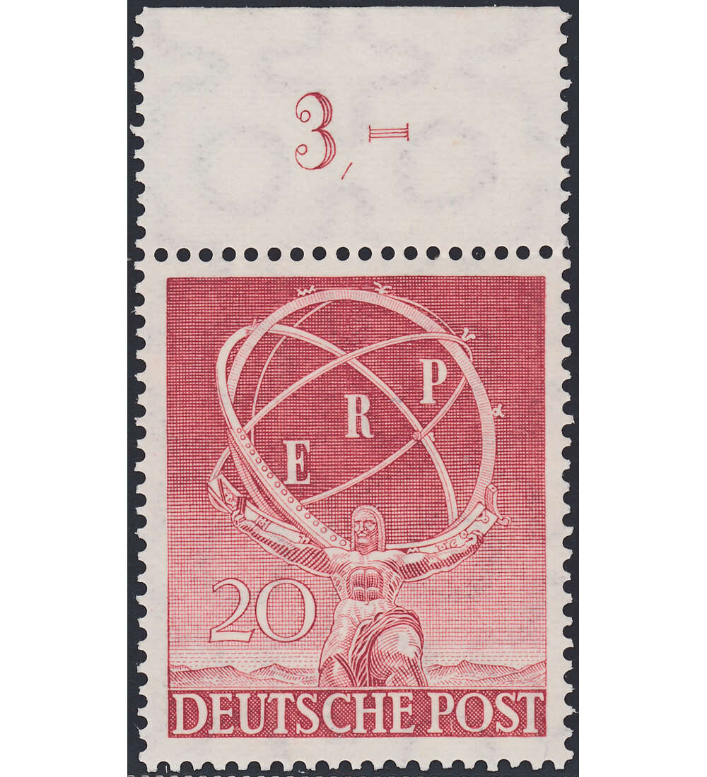 Berlin Nr. 71 postfrisch  ERP 1950  Oberrandmarke
