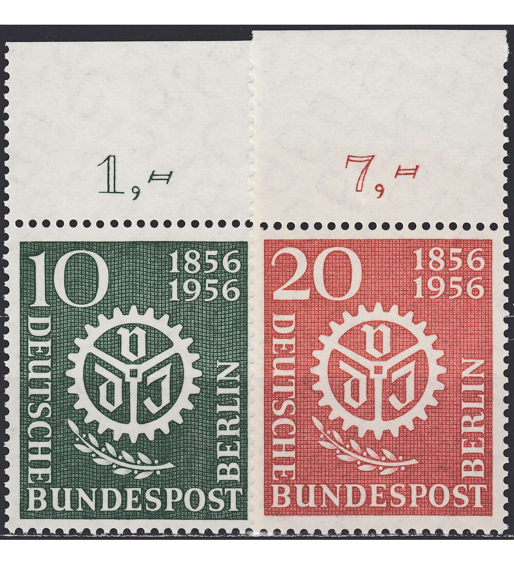 Berlin Nr. 138-139 postfrisch  Verein dt. Ingenieure 1956  Oberrandsatz
