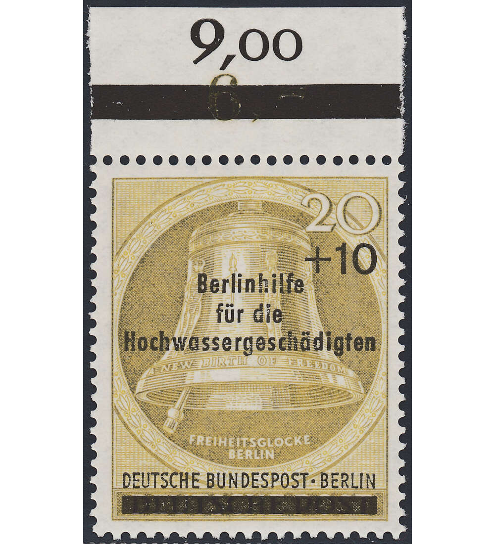 Berlin Nr. 155 postfrisch  Hochwassergeschdigte 1956  Oberrandmarke