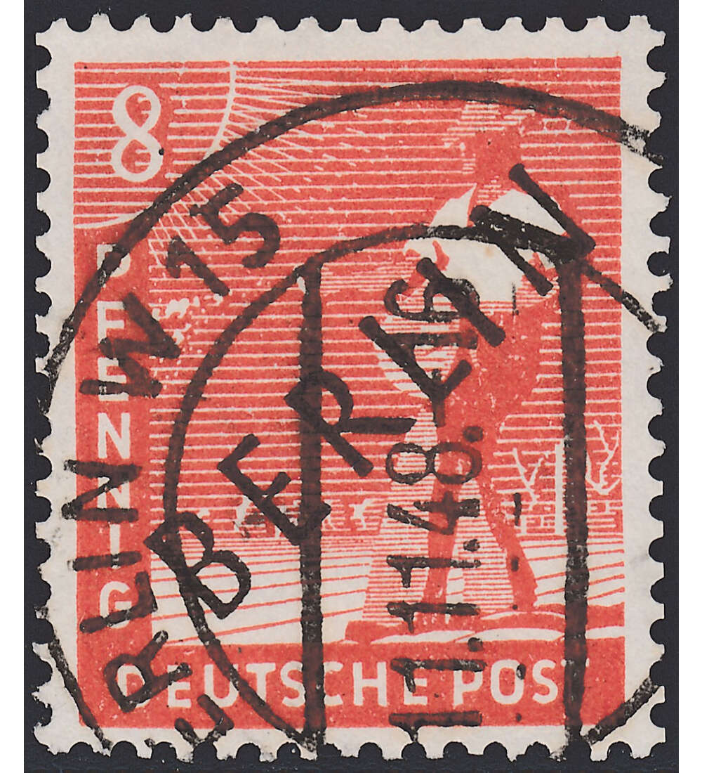 Berlin Nr. 3 gestempelt 8 Pfg. - Schwarzaufdruck