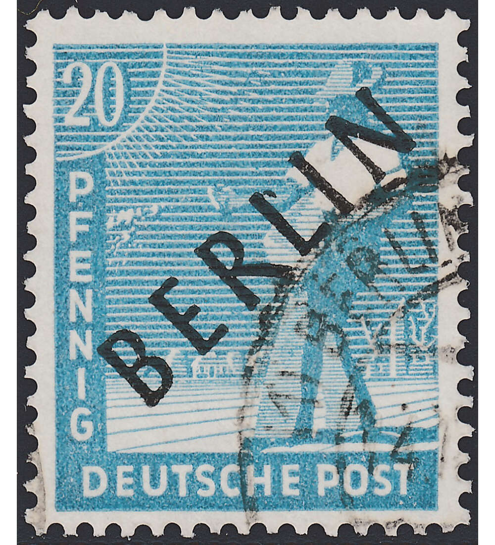 Berlin Nr. 8 gestempelt 20 Pfg. - Schwarzaufdruck