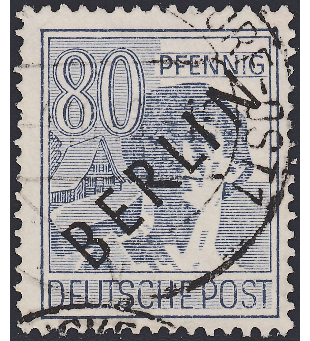 Berlin Nr. 15 gestempelt 80 Pfg. - Schwarzaufdruck