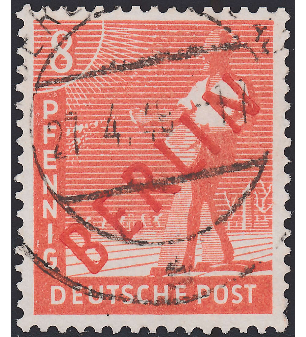 Berlin Nr. 23 gestempelt 8 Pfg. - Rotaufdruck
