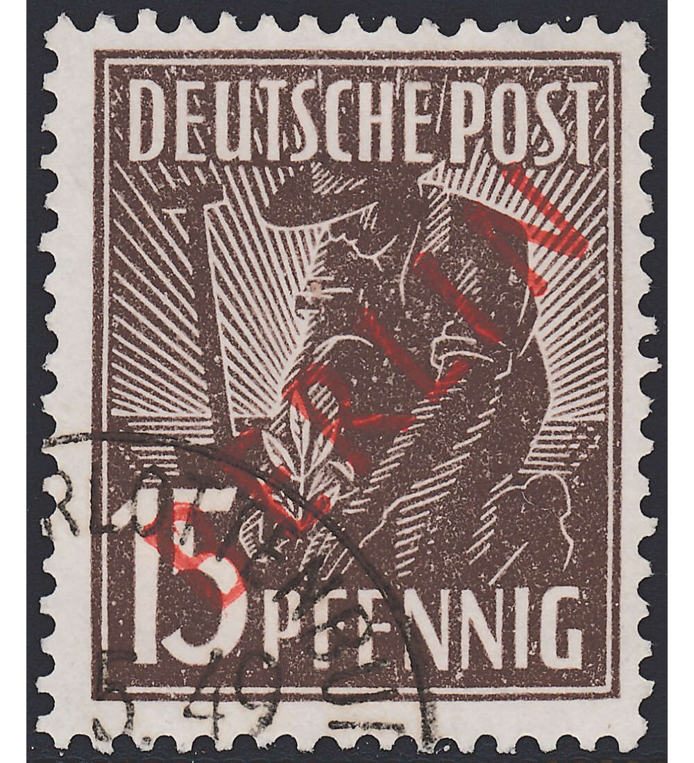 Berlin Nr. 25 gestempelt 15 Pfg. - Rotaufdruck