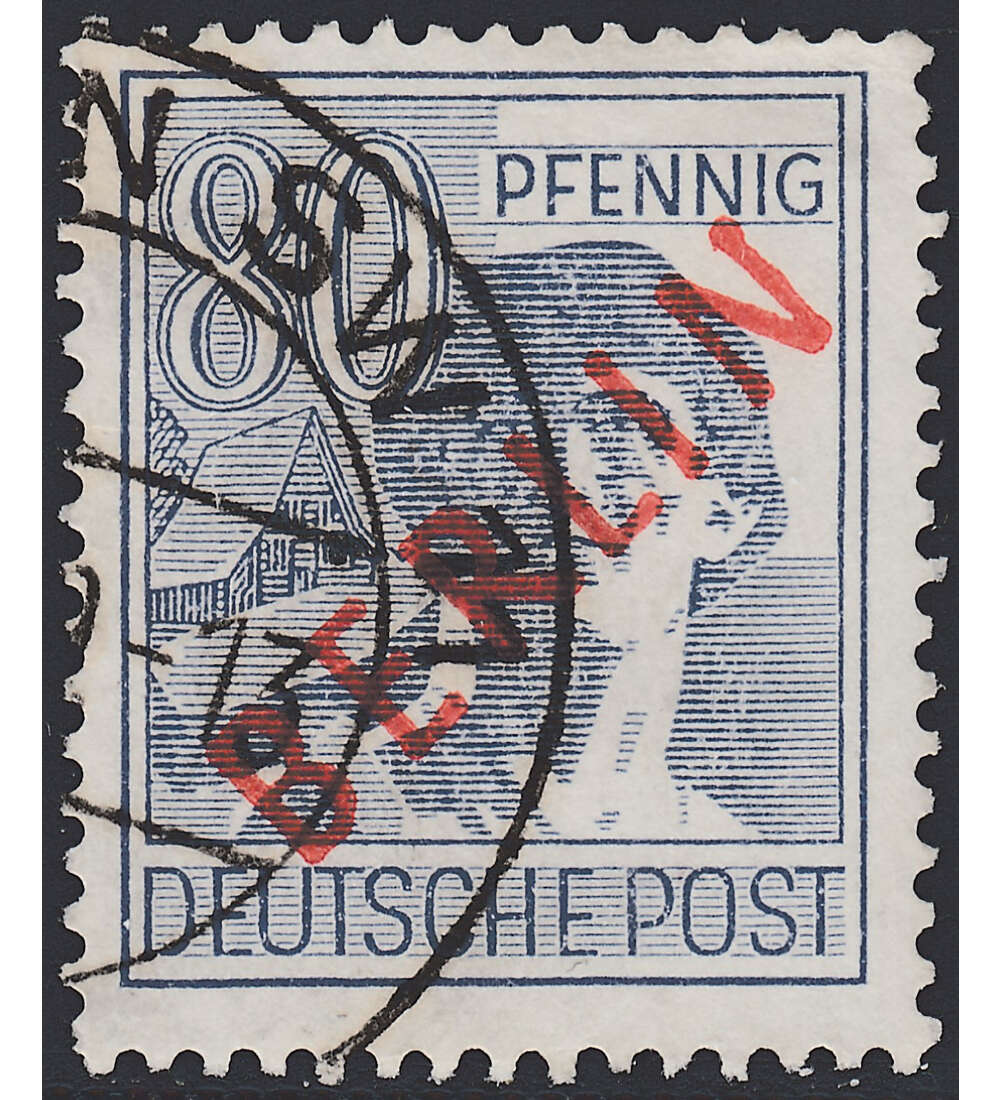 Berlin Nr. 32 gestempelt 80 Pfg. - Rotaufdruck