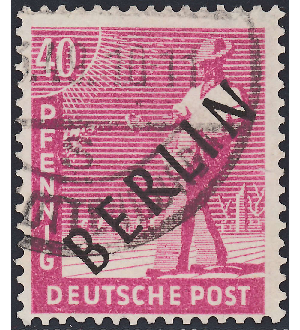 Berlin Nr. 12 gestempelt 40 Pfg. - Schwarzaufdruck geprft