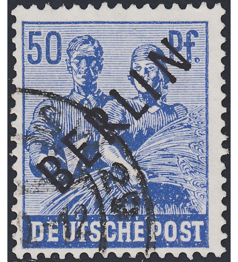 Berlin Nr. 13 gestempelt 50 Pfg. - Schwarzaufdruck geprft