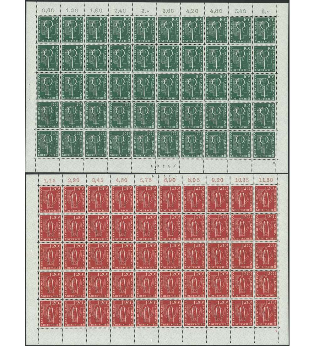 BRD Bund Nr. 217-218 postfrisch ** Bogensatz