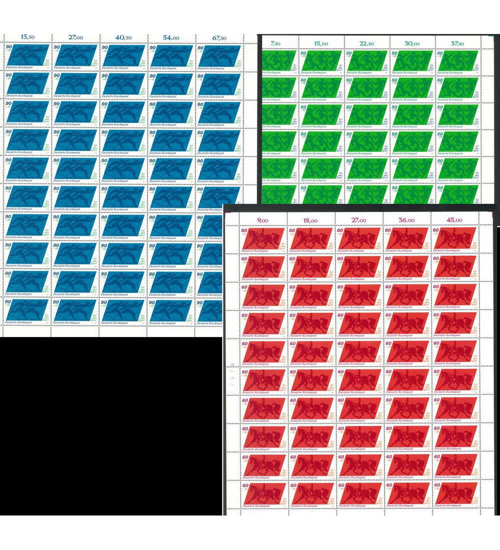 BRD Nr. 1046-1048 postfrisch Bogensatz Sporthilfe 1980