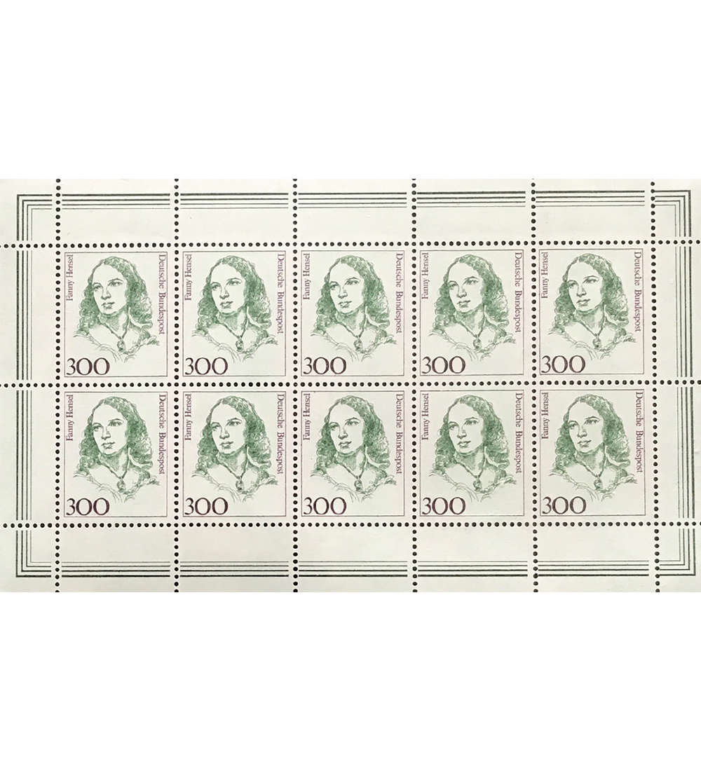 BRD Nr. 1433 postfrisch ** Kleinbogen 300 Pfg. Frauen 1989