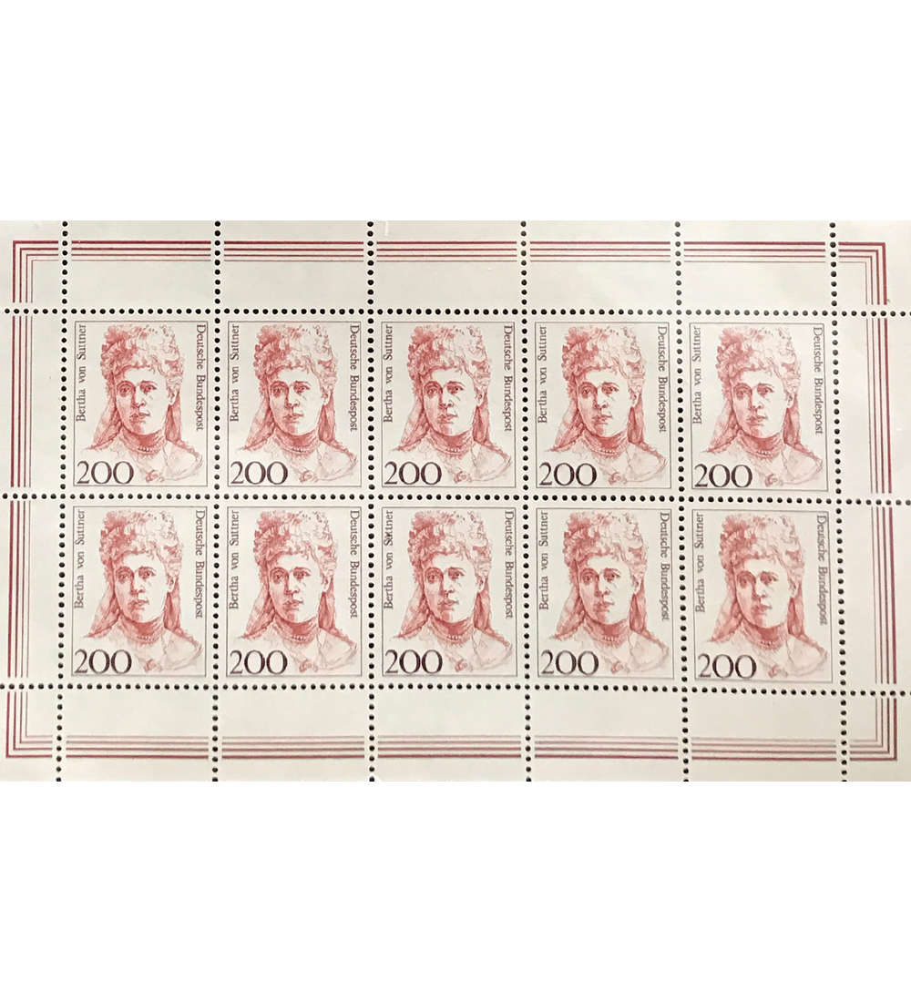 BRD Nr. 1498 postfrisch Kleinbogen 200 Pfg. Frauen 1991