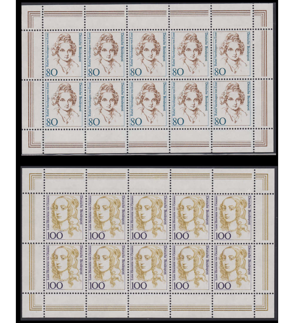 BRD Nr. 1755-1756 postfrisch ** Kleinbogen-Satz 80+100 Pfg. Frauen 1994