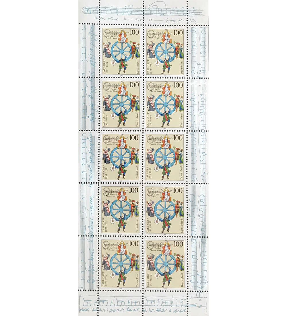 BRD Nr. 1806 postfrisch Kleinbogen Carl Orff 1995