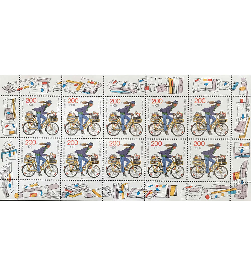 BRD Nr. 1814 postfrisch Kleinbogen Tag der Briefmarke 1995