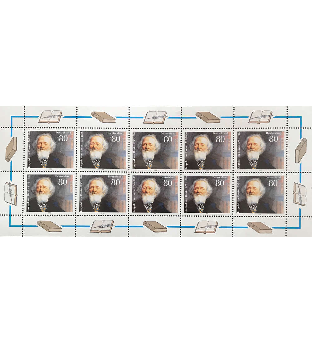 BRD Nr. 1826 postfrisch ** Kleinbogen Leopold von Ranke 1995