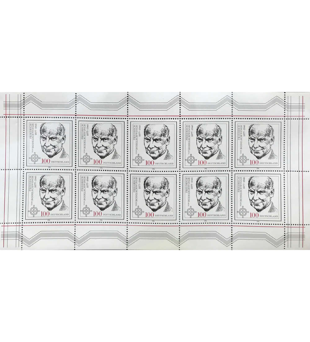 BRD Bund Nr. 1835 postfrisch ** Kleinbogen von Bodelschwingh 1996