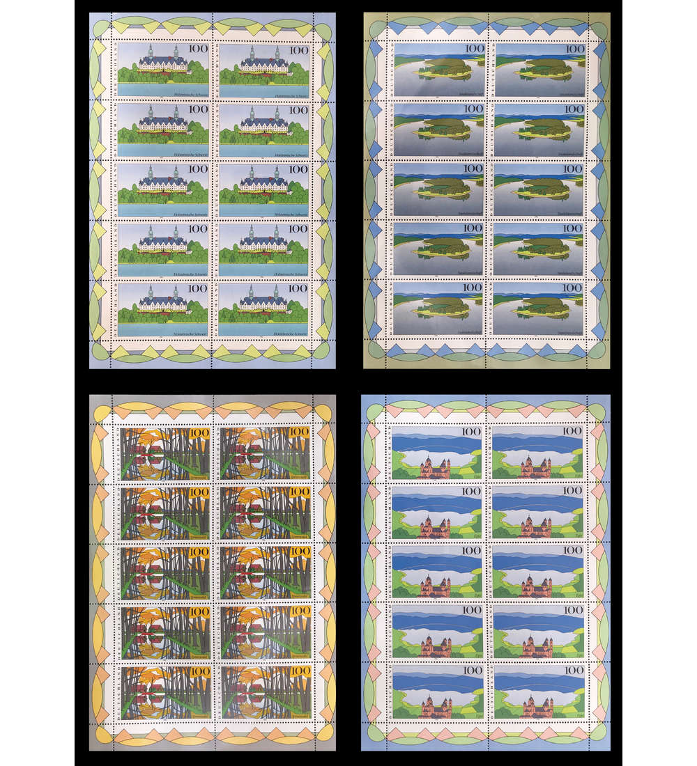 BRD Bund Nr. 1849-1852 postfrisch ** Kleinbogen-Satz Bilder aus Deutschland 1996