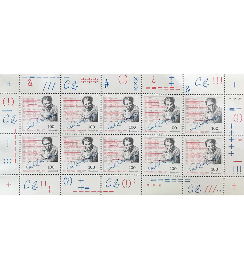 BRD Bund Nr. 1893 postfrisch ** Kleinbogen Carl Zuckmayer 1996