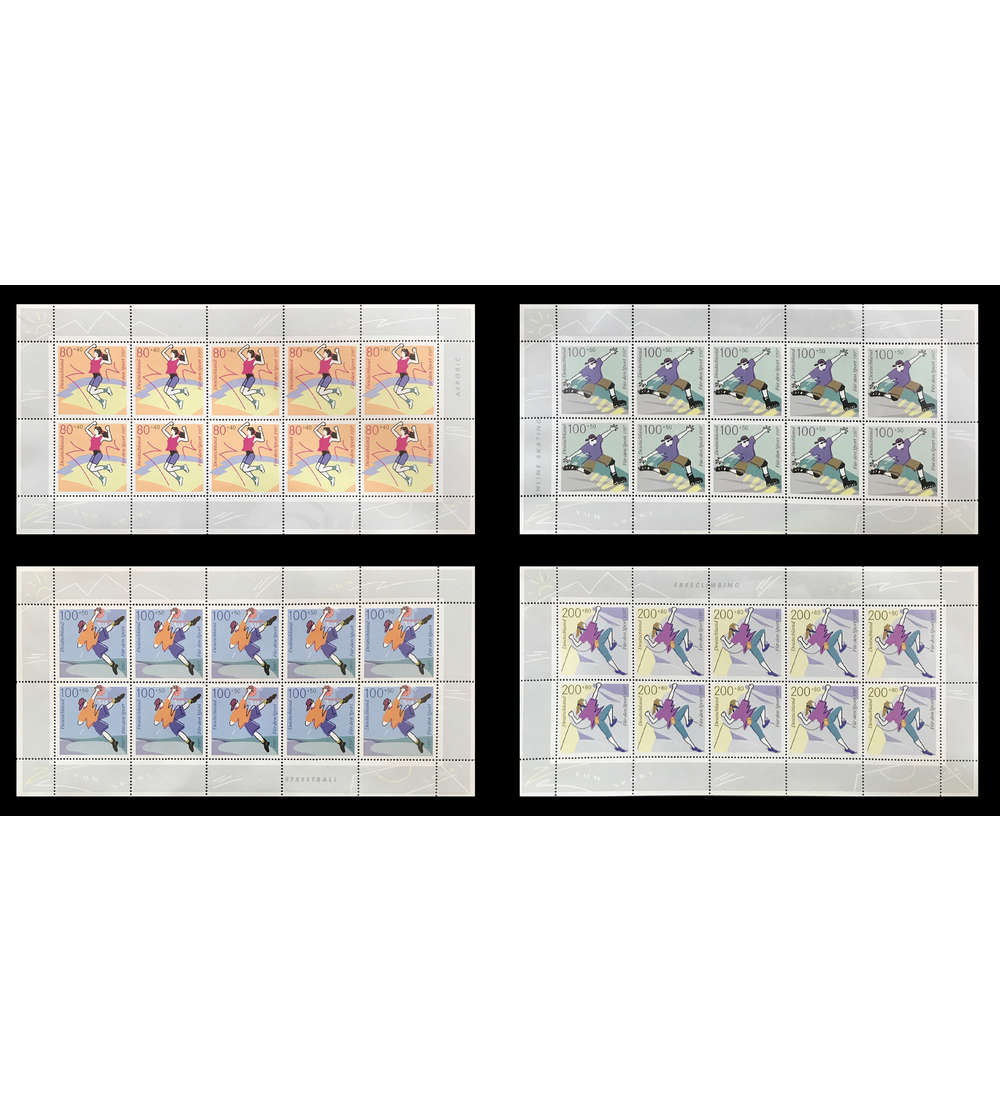 BRD Bund Nr. 1898-1901 postfrisch ** Kleinbogen-Satz Fun-Sport Sport 1997