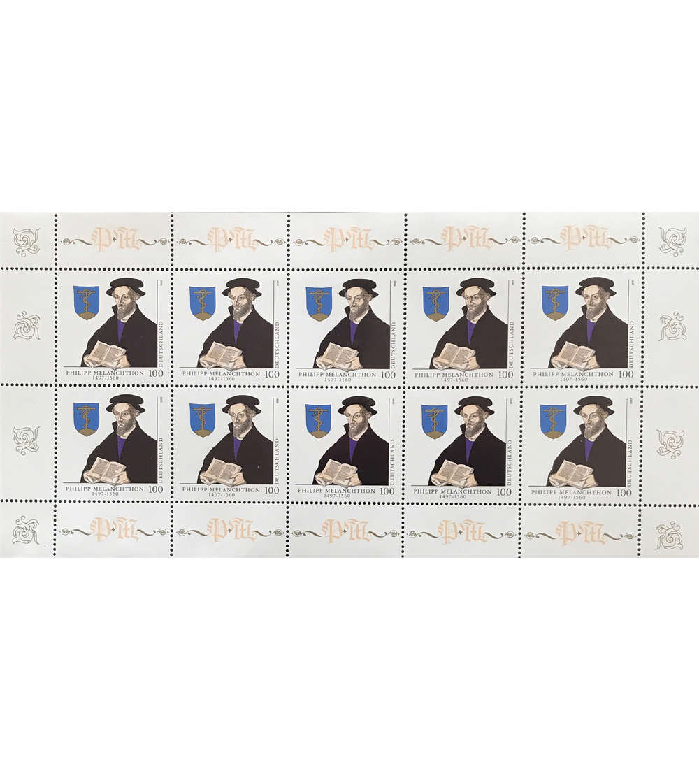BRD Bund Nr. 1902 postfrisch ** Kleinbogen Philipp Melanchthon 1997