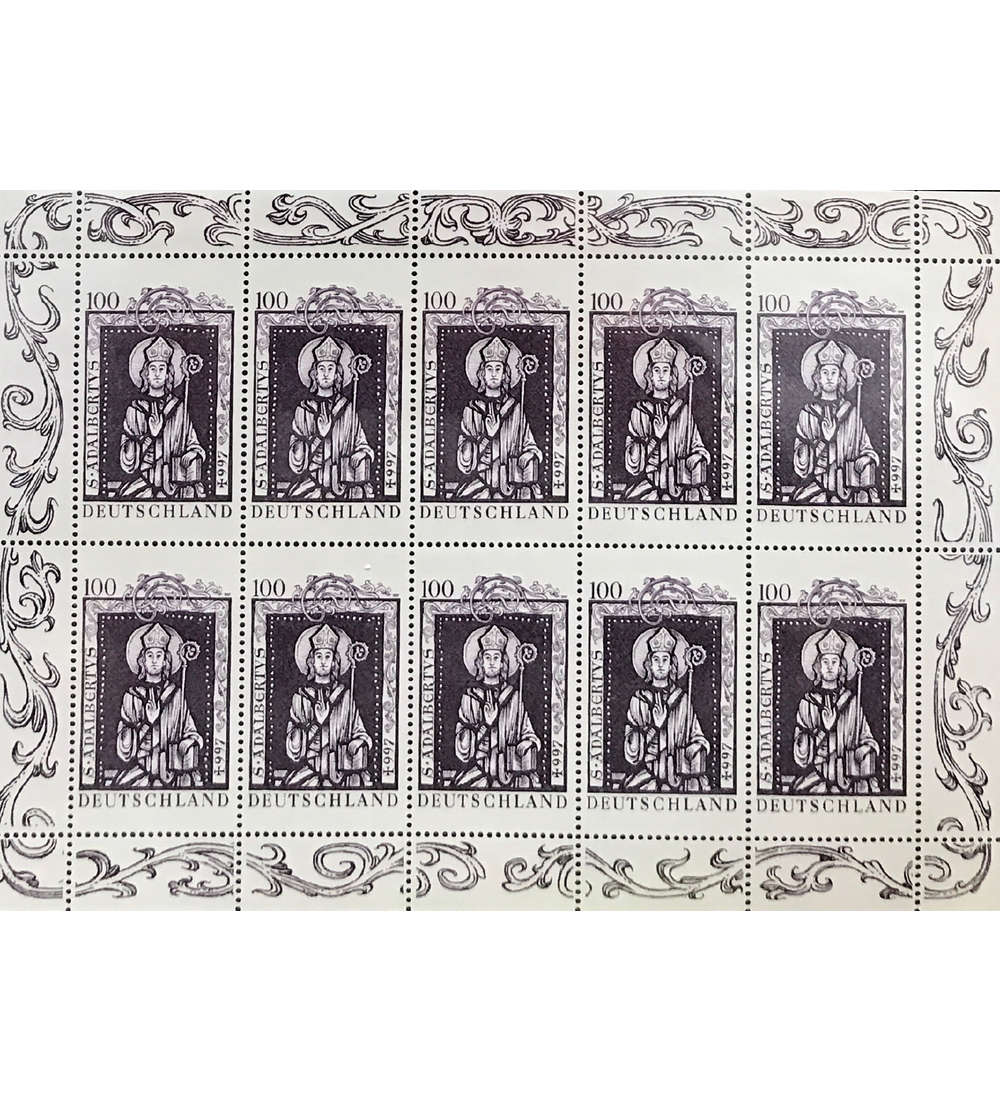 BRD Bund Nr. 1914 postfrisch ** Kleinbogen Heiliger Adalbert 1997