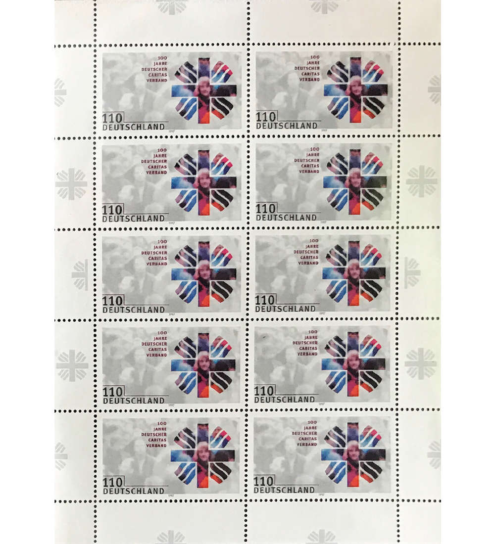 BRD Bund Nr. 1964 postfrisch ** Kleinbogen 100 Jahre Caritasverband 1997
