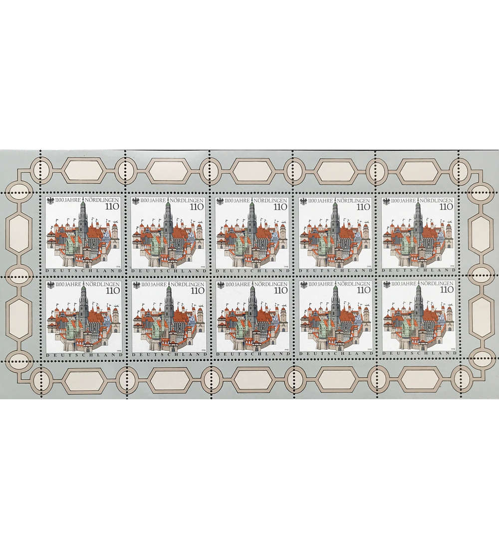 BRD Bund Nr. 1965 postfrisch ** Kleinbogen N�rdlingen 1998