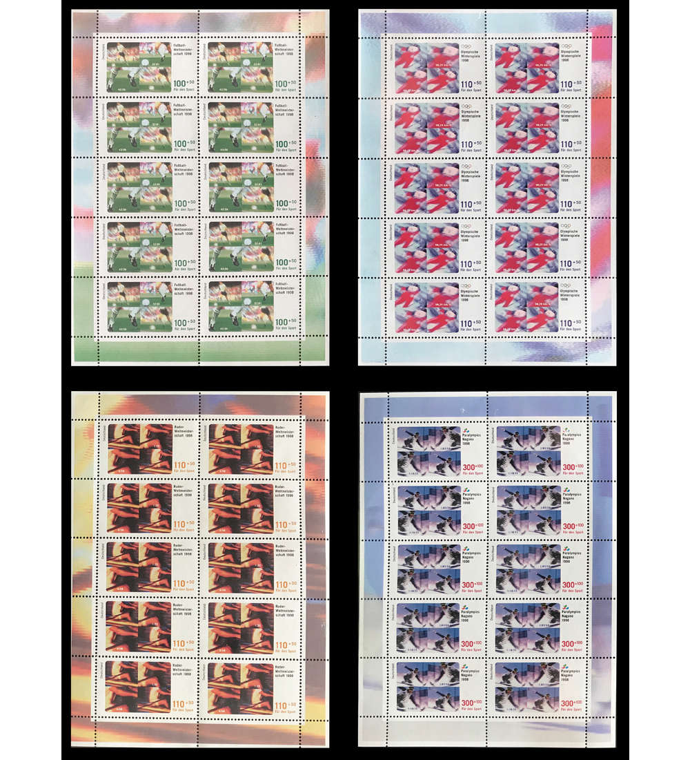 BRD Bund Nr. 1968-1971 postfrisch ** Kleinbogen-Satz Sport 1998