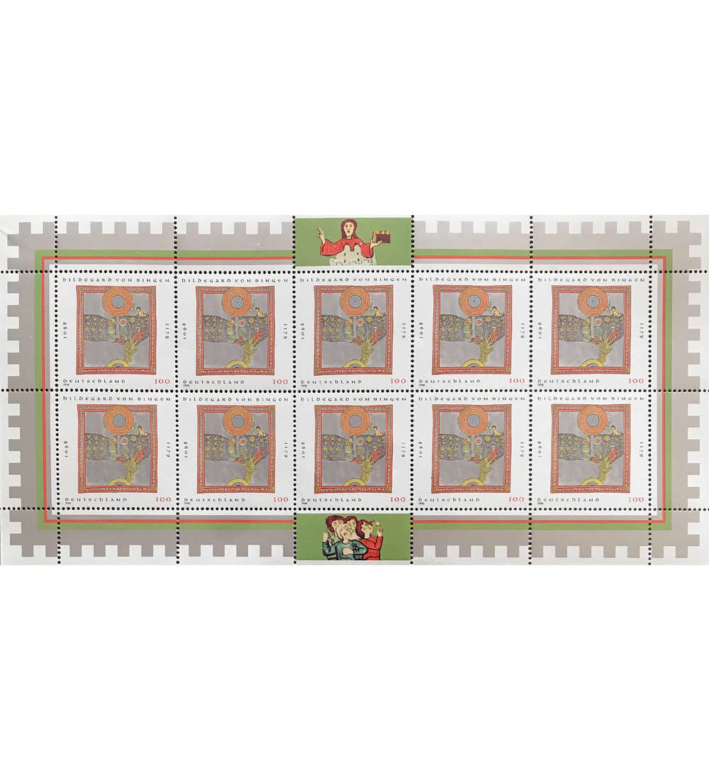 BRD Bund Nr. 1981 postfrisch ** Kleinbogen Hildegard von Bingen 1998