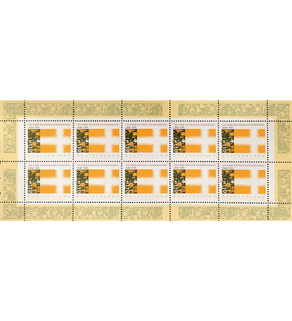 BRD Bund Nr. 1995 postfrisch ** Kleinbogen Katholikentag 1998