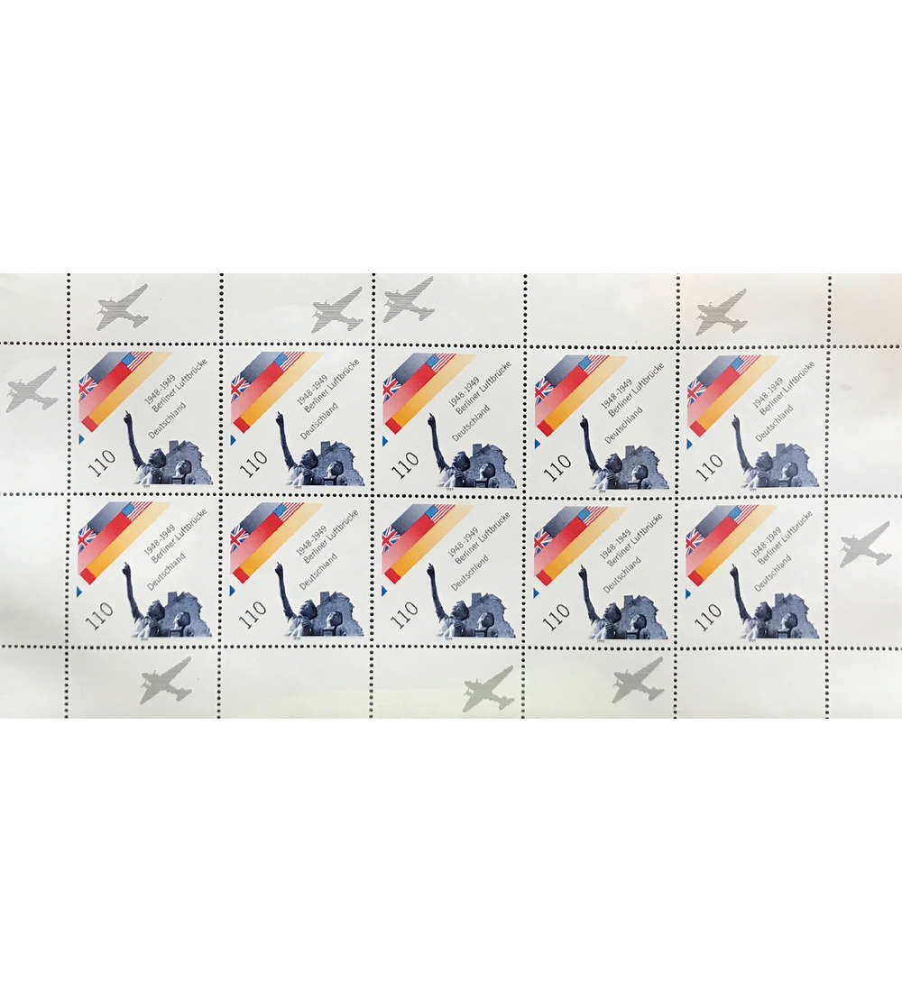 BRD Bund Nr. 2048 postfrisch ** Kleinbogen 50 Jahre Berlin Blockade 1999