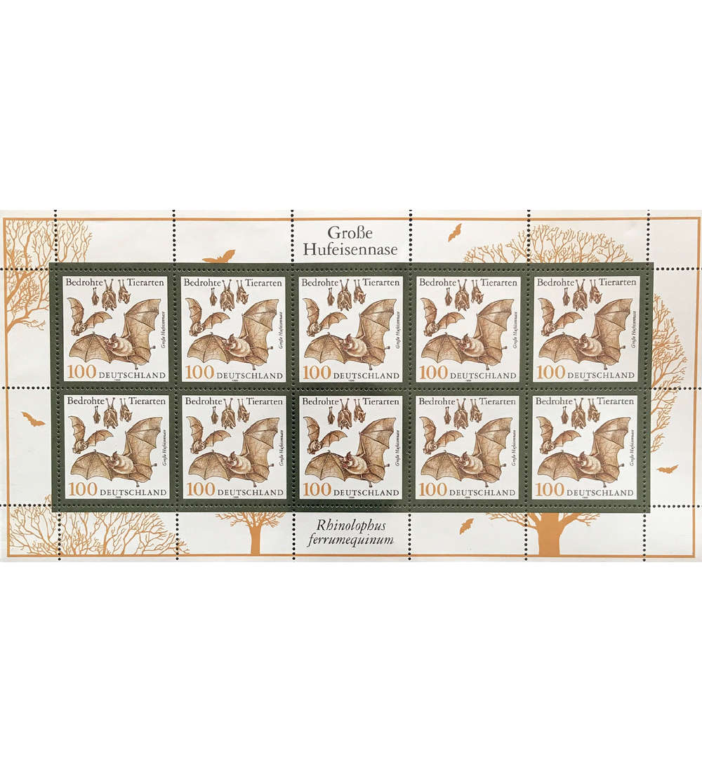 BRD Bund Nr. 2086 postfrisch ** Kleinbogen Bedrohte Tierarten 1999
