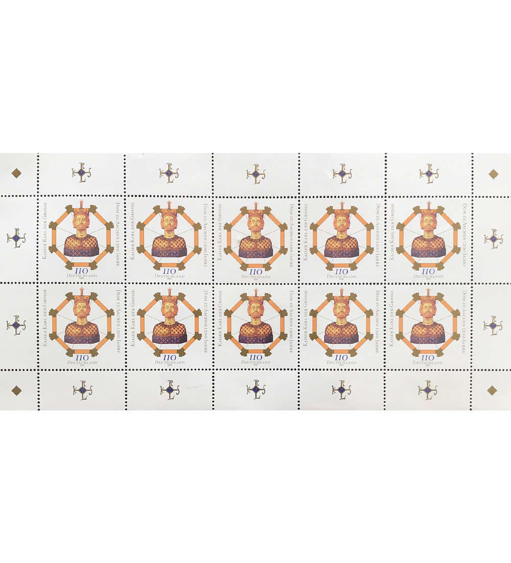 BRD Bund Nr. 2088 postfrisch ** Kleinbogen Aachener Dom 2000