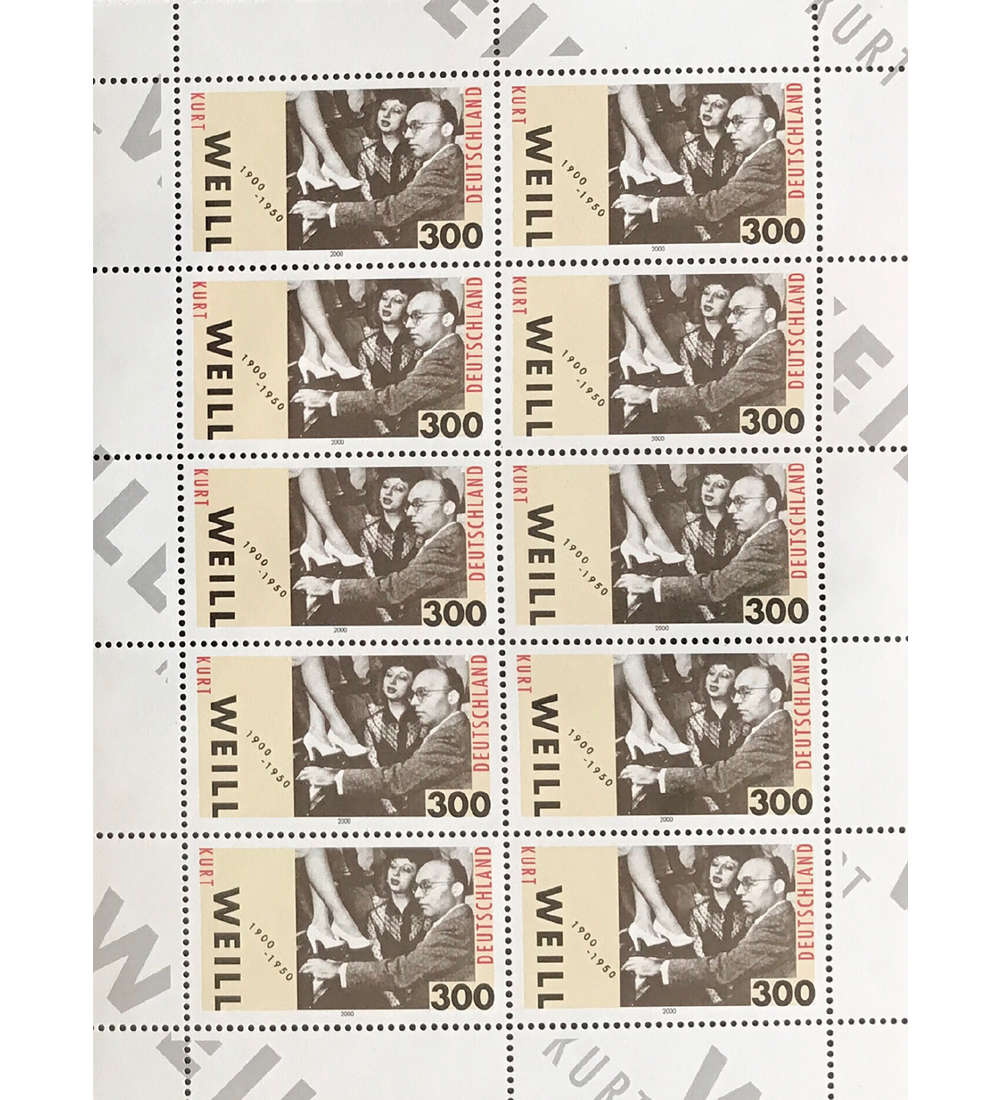 BRD Bund Nr. 2100 postfrisch ** Kleinbogen Kurt Weill 2000