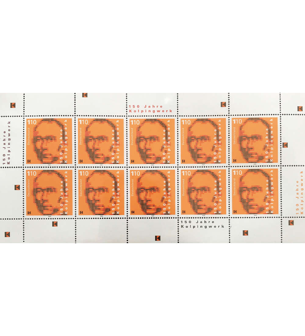 BRD Bund Nr. 2135 postfrisch ** Kleinbogen Adolph Kolping 2000